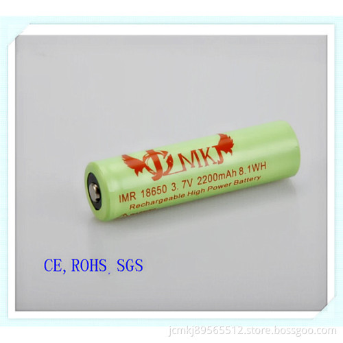 Li-ion Battery 18650-2200mAh, High Cap, Power Bank, E-Cigarette Battery, Power Bank, Lithium 18650 Battery Pack, High Cap, Flashlight Battery, Li Ion Battery